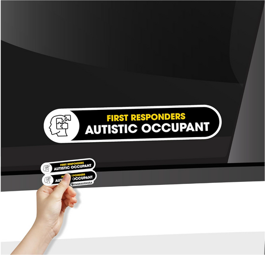 Autistic Occupant Car Sticker | 2 Pk