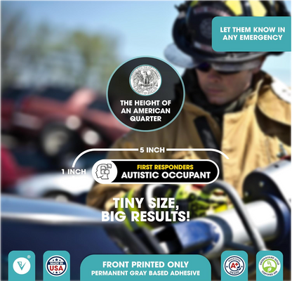Autistic Occupant Car Sticker | 2 Pk
