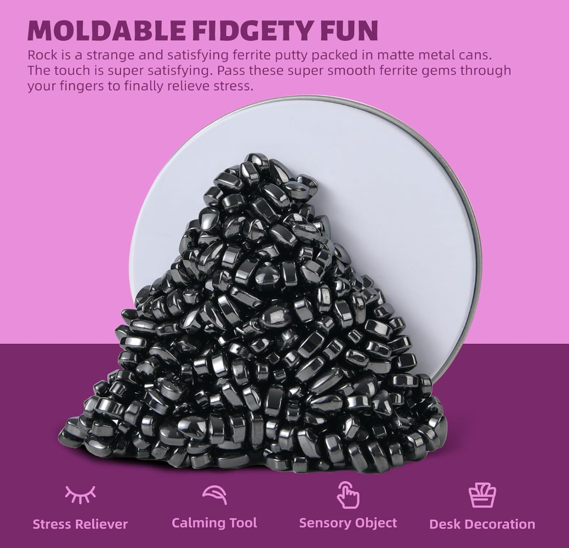 Magnetic Ferrite Putty Rocks