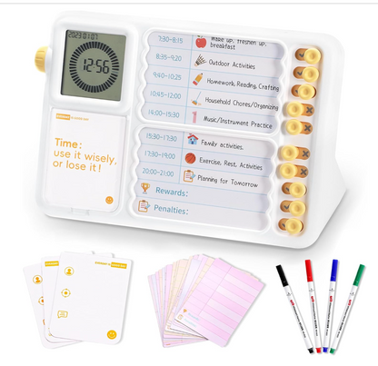Visual Digital Task Timer Visual Schedule with Planner Board for Kids