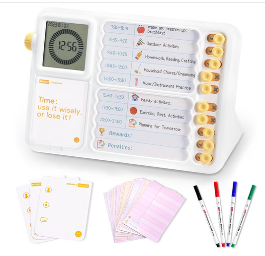 Visual Digital Task Timer Visual Schedule with Planner Board for Kids